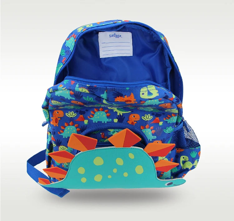 Mochila Escolar Infantil Com Capa de Chuva Dinossauro
