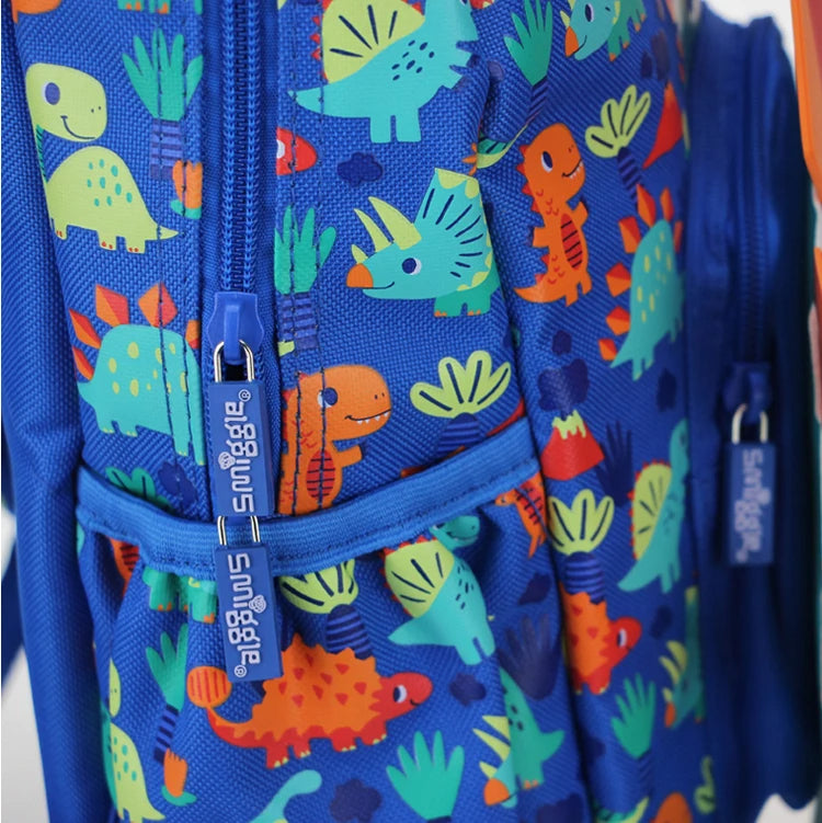 Mochila Escolar Infantil Com Capa de Chuva Dinossauro