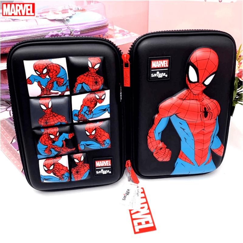 Mochila Infantil Marvel e Estojo Homem Aranha