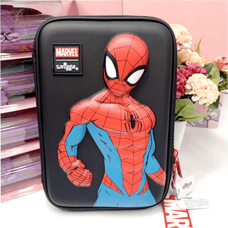 Mochila Infantil Marvel e Estojo Homem Aranha