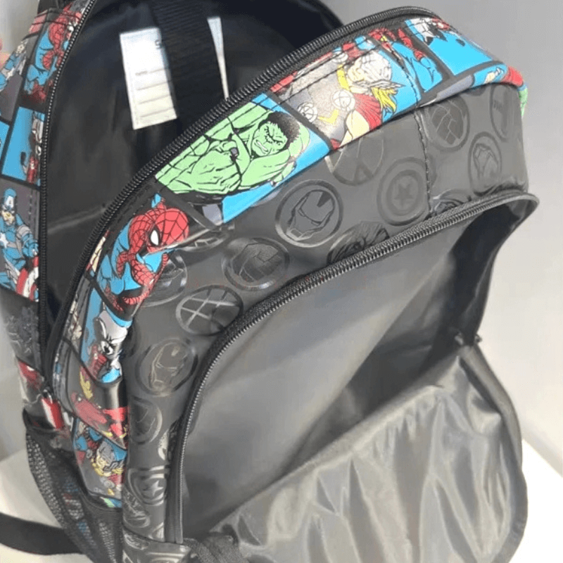 Mochila Infantil Marvel e Estojo Homem Aranha