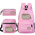 Kit Escolar Gato Pusheen - Mochila, Bolsa de Ombro e Estojo - CityBag