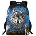 Mochila Escolar com Estampa de Lobo - CityBag