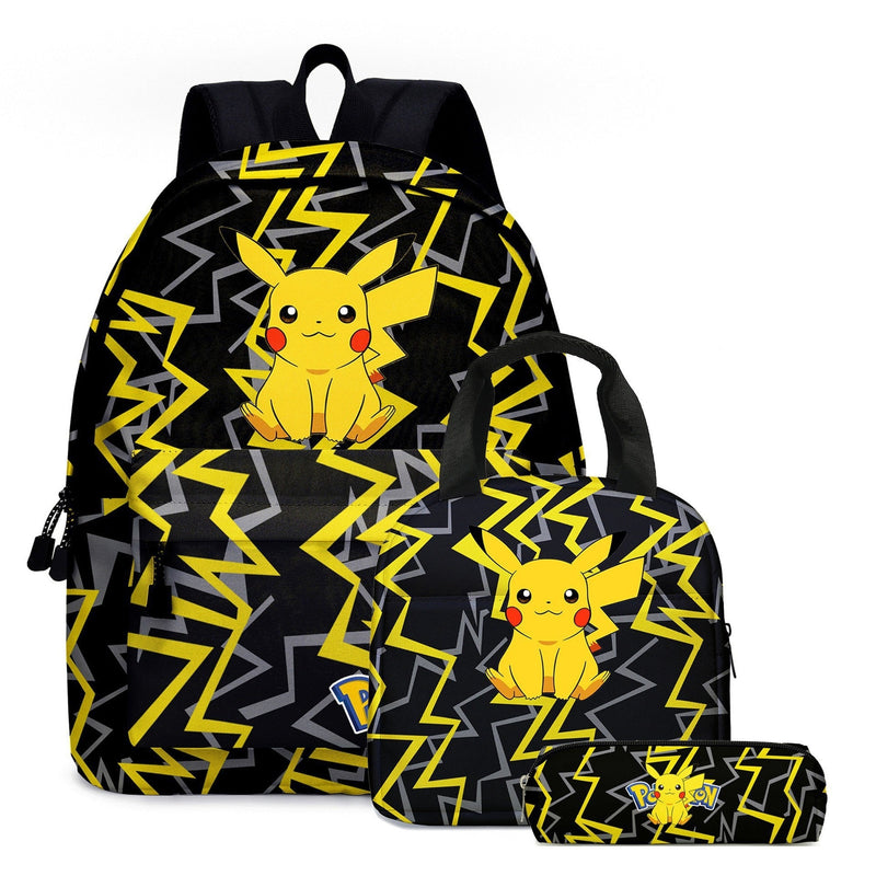 Kit Escolar 3 em 1 Pokémon: Mochila, Bolsa Térmica e Estojo