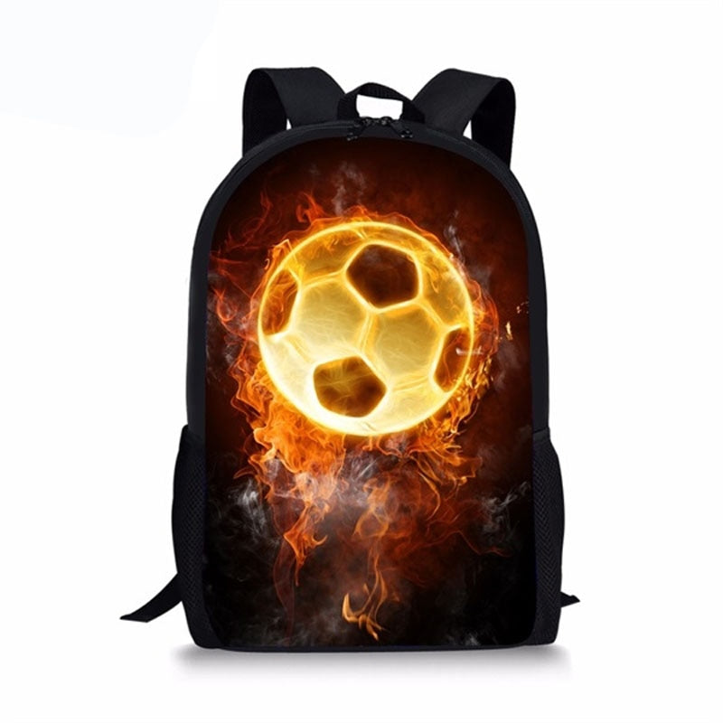 Mochila Escolar de Bola de Futebol - CityBag