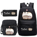 Kit Escolar Gato Pusheen - Mochila, Bolsa de Ombro e Estojo - CityBag