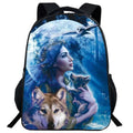 Mochila Escolar com Estampa de Lobo - CityBag