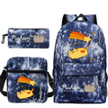 Kit Escolar Gato Pusheen - Mochila, Bolsa de Ombro e Estojo - CityBag