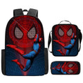 Kit Escolar Infantil Homem Aranha: Mochila, Lancheira e Estojo