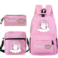 Kit Escolar Gato Pusheen - Mochila, Bolsa de Ombro e Estojo - CityBag