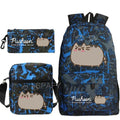 Kit Escolar Gato Pusheen - Mochila, Bolsa de Ombro e Estojo - CityBag
