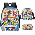 Kit Escolar Pokémon: Mochila, Bolsa de Ombro e Estojo