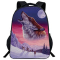 Mochila Escolar com Estampa de Lobo - CityBag