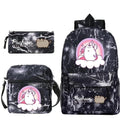 Kit Escolar Gato Pusheen - Mochila, Bolsa de Ombro e Estojo - CityBag
