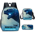 Kit Escolar Godzilla - Mochila, Bolsa de Ombro e Estojo