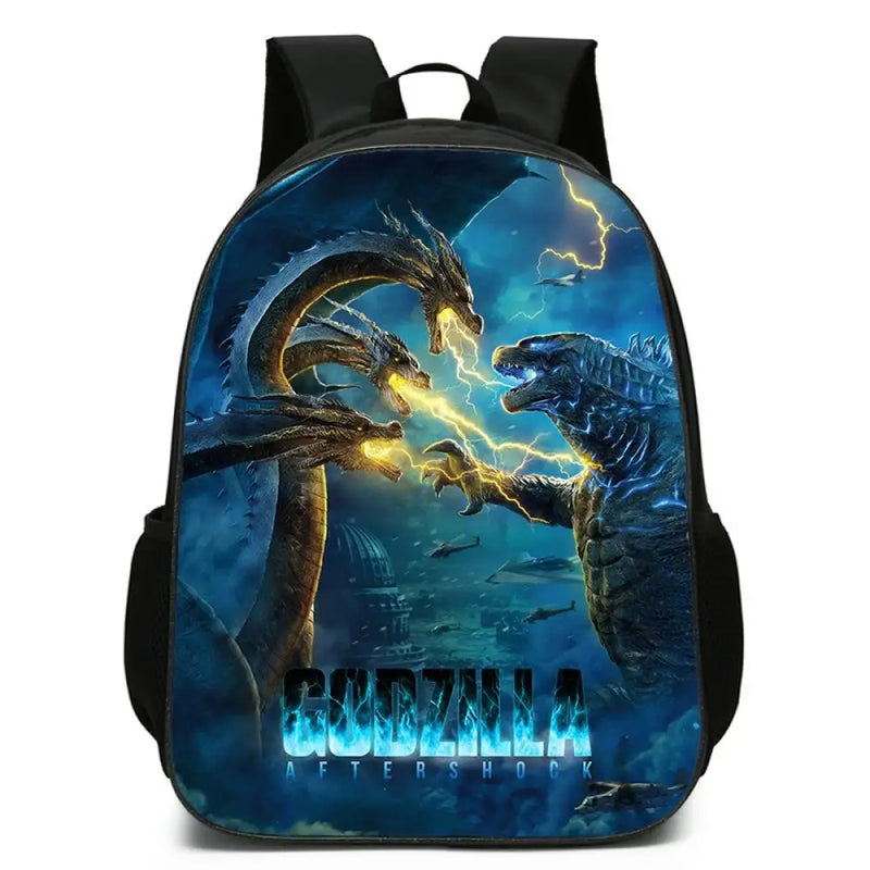 Kit Escolar Godzilla - Mochila, Bolsa de Ombro e Estojo