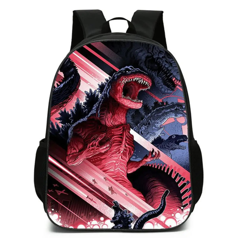 Kit Escolar Godzilla - Mochila, Bolsa de Ombro e Estojo