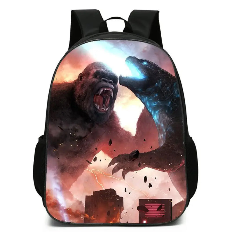 Kit Escolar Godzilla - Mochila, Bolsa de Ombro e Estojo