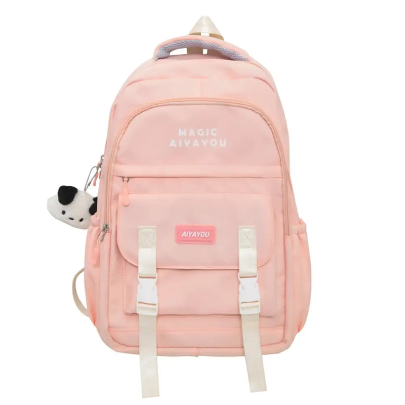 Mochila Escolar Feminina Impermeável  com Chaveiro - CityBag