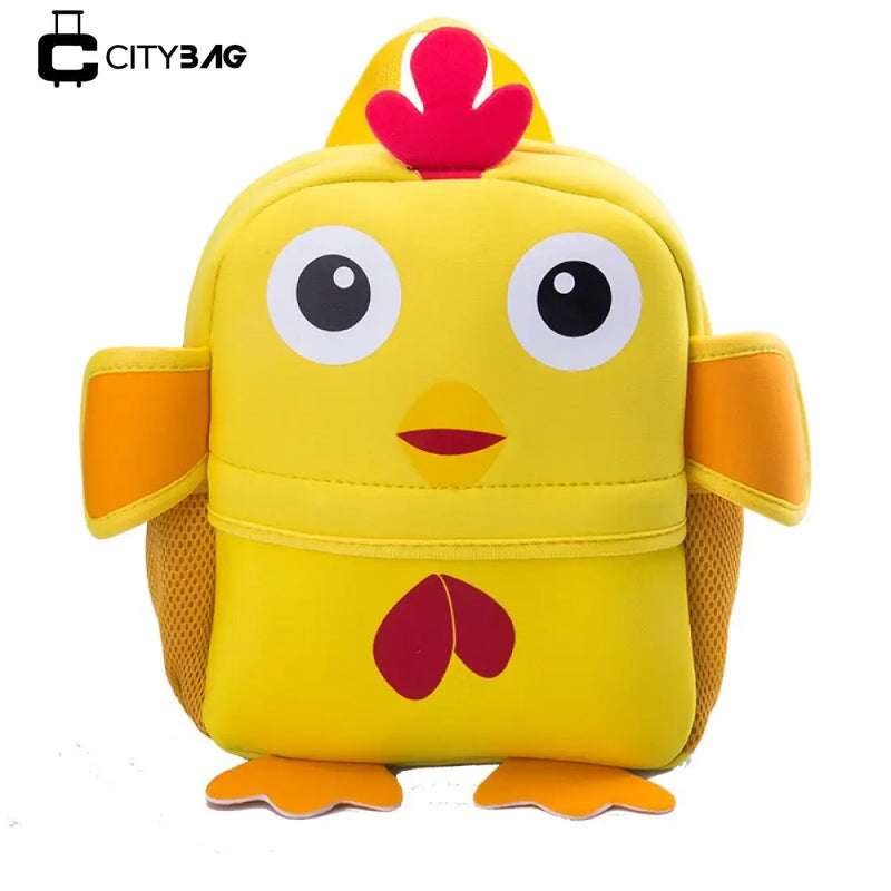 Mochila Escolar Infantil - Bichinhos  3D