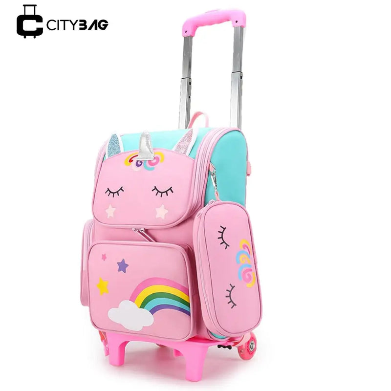 Mochila Escolar Infantil Unicórnio - Acompanha Estojo
