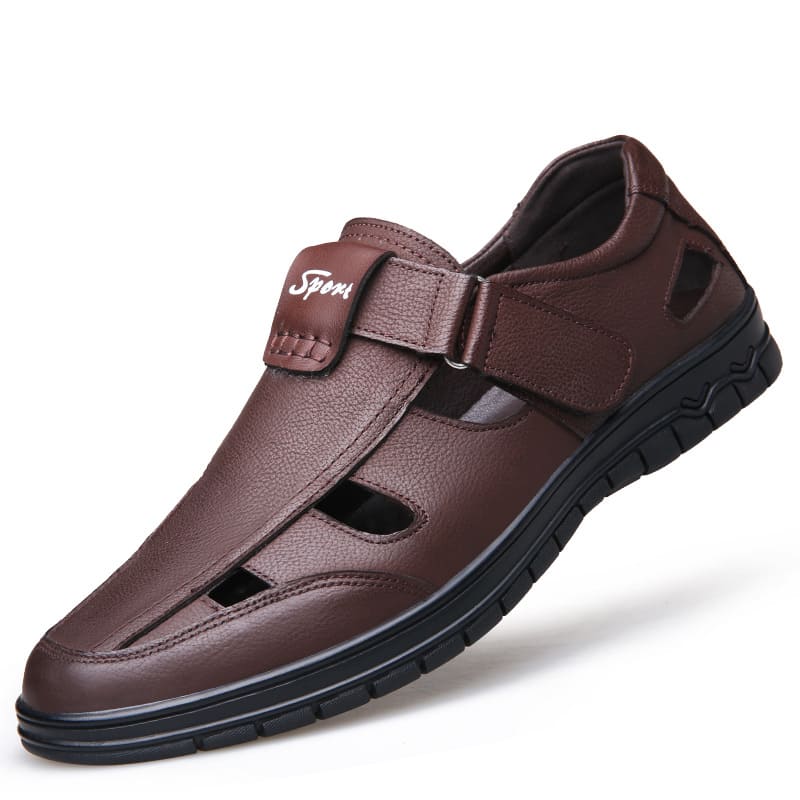 Sandália Ortopédica Sport Class® - Couro Legítimo