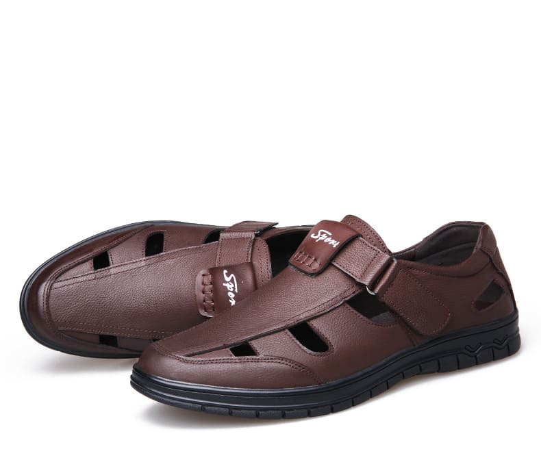 Sandália Ortopédica Sport Class® - Couro Legítimo