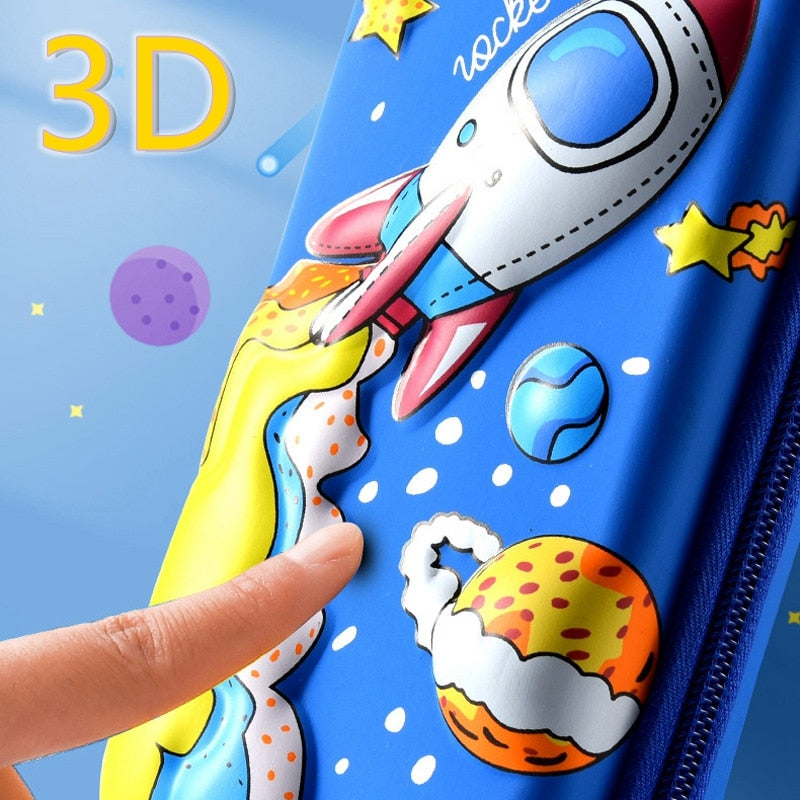 Estojo Animado 3D - Não Risca e Impermeável