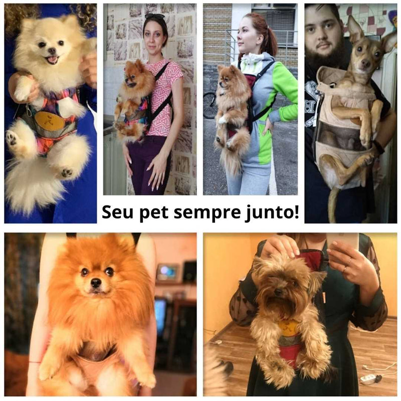 Bolsa Mochila de Transporte para Pets Cães e Gatos